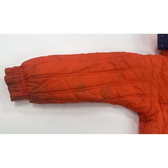 Vintage Auburn Tigers Puffer Jacket Reversible Kids Medium 10-12 Hooded Thick - Picture 9 of 16